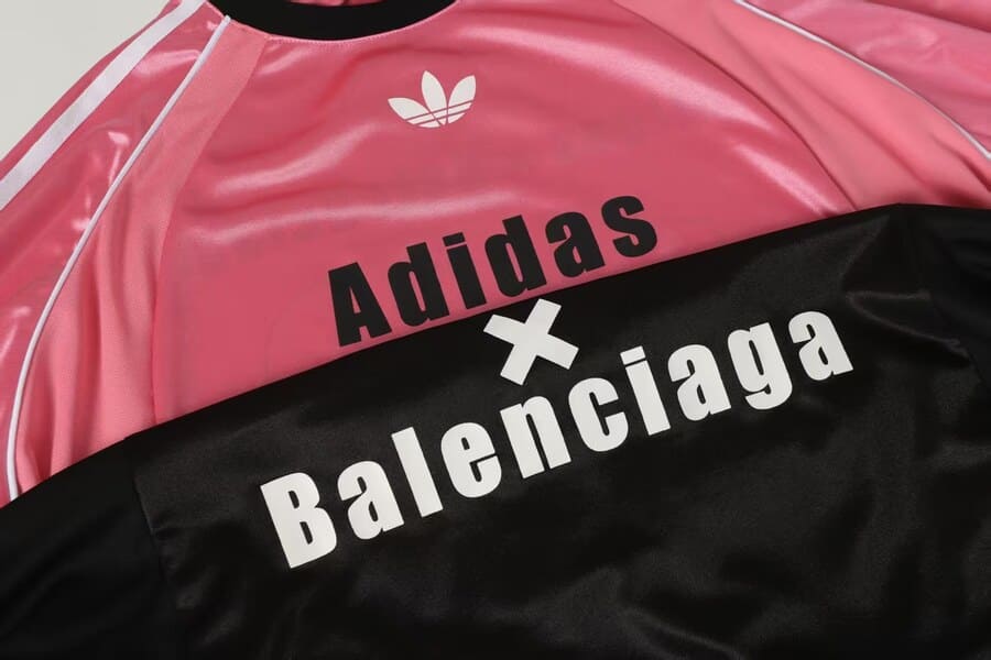 Camisa Balenciaga x Adidas Athletic Jersey Preta