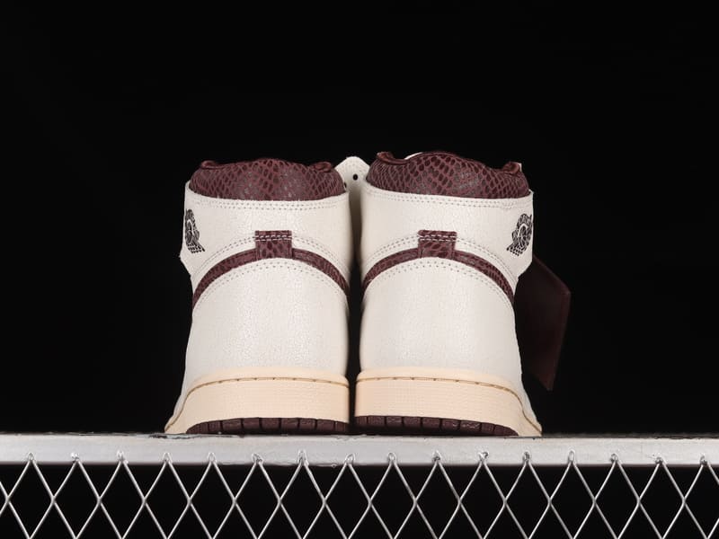 A Ma Maniere x Air Jordan 1 Sail and Burgundy