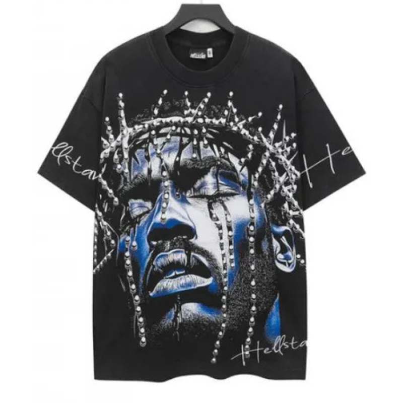 Camiseta Hellstar Cross Angel Preta