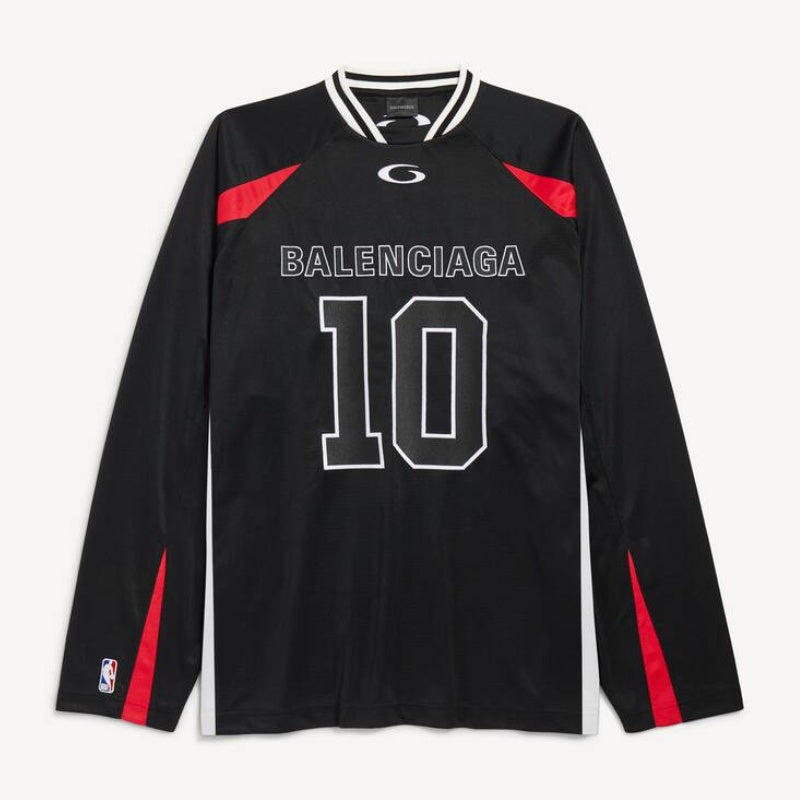 Camisa Balenciaga x NBA Oversized Jersey Black