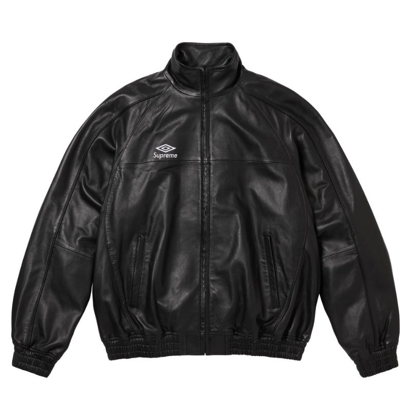 Jaqueta Supreme x Umbro Leather Track Black