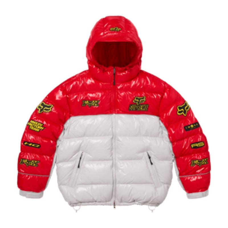 Jaqueta Supreme x Fox Racing Shiny Down Puffer White