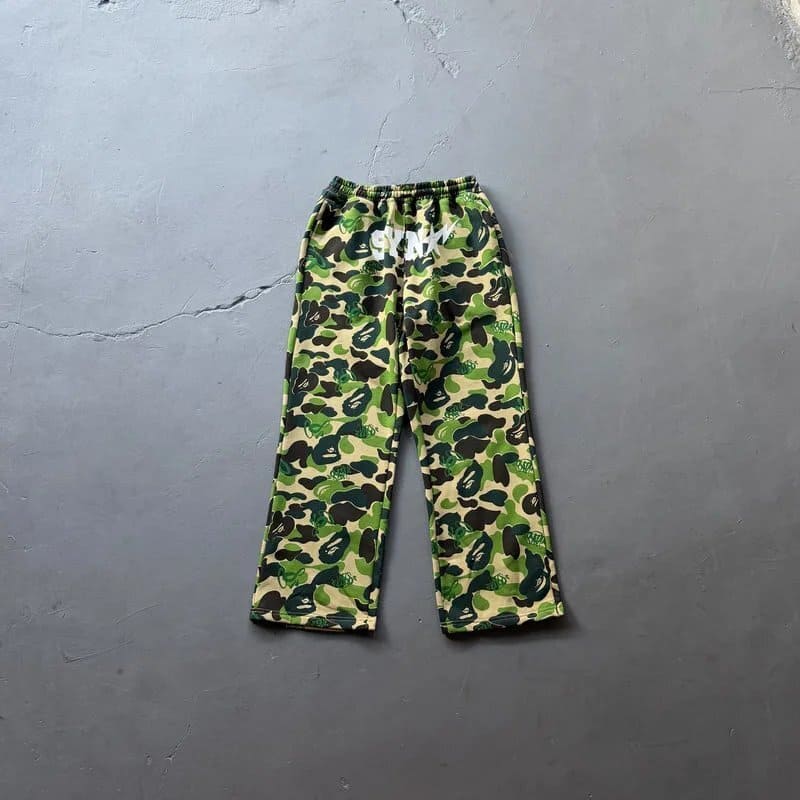 Calça BAPE x SYNA By Central Cee x Spotfy Camo Green