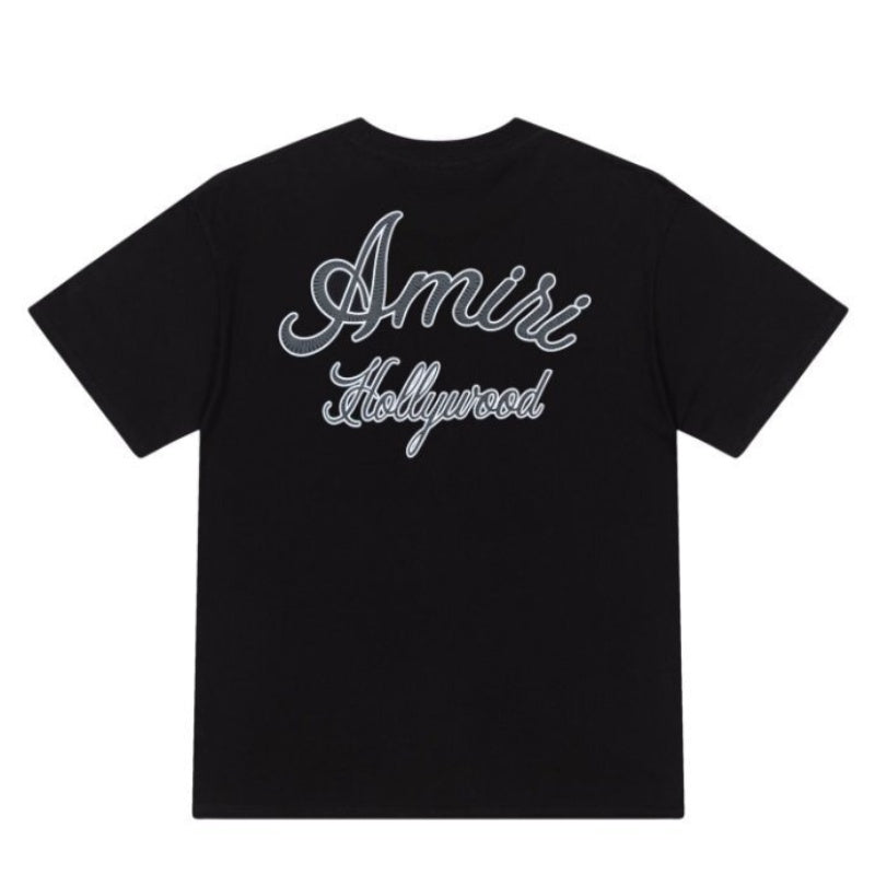 Camiseta Amiri Hollywood Logo Preta