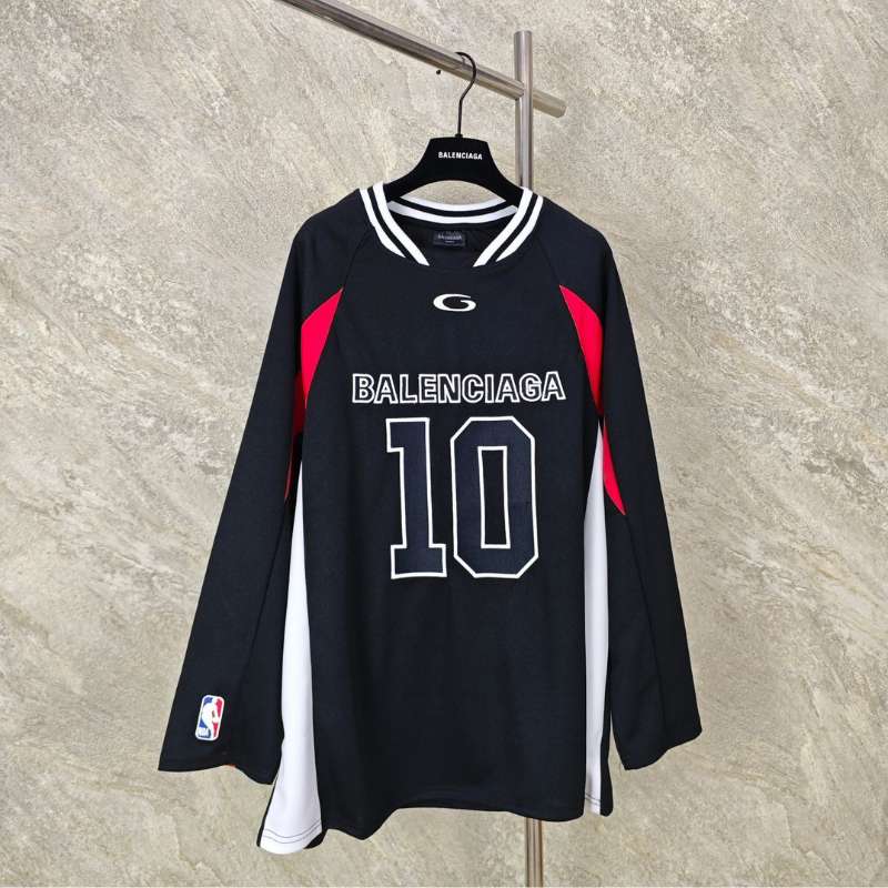 Camisa Balenciaga x NBA Oversized Jersey Black