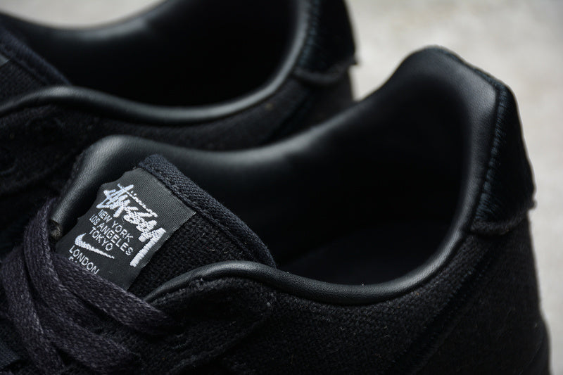 Stussy x Nike Air Force 1 Triple Black