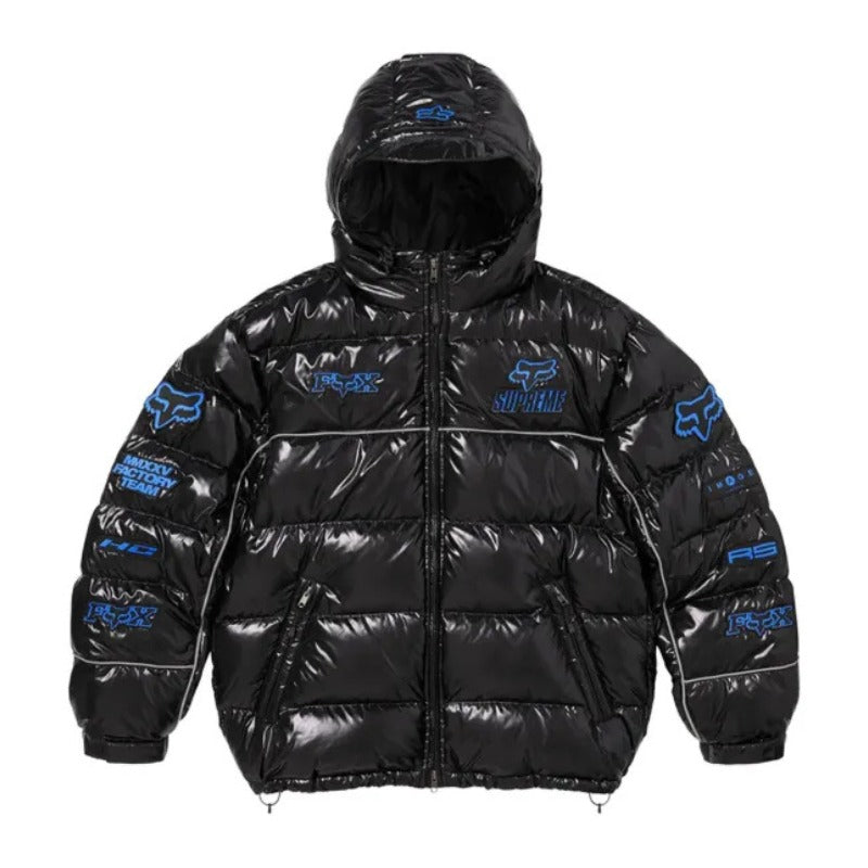 Jaqueta Supreme x Fox Racing Shiny Down Puffer Black