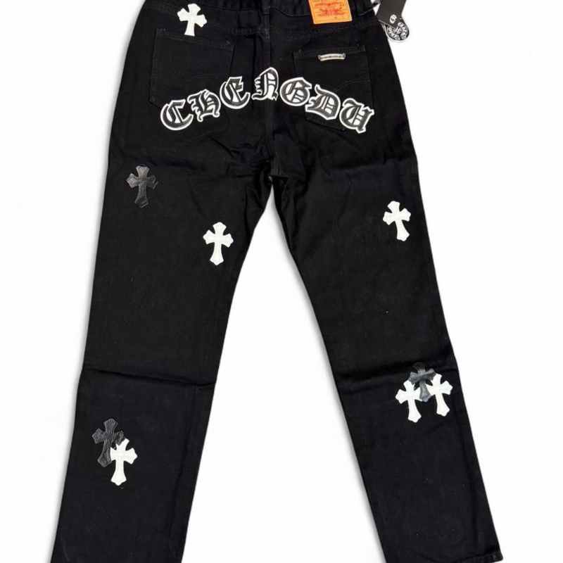 Calça Jeans Chrome Hearts Cross White