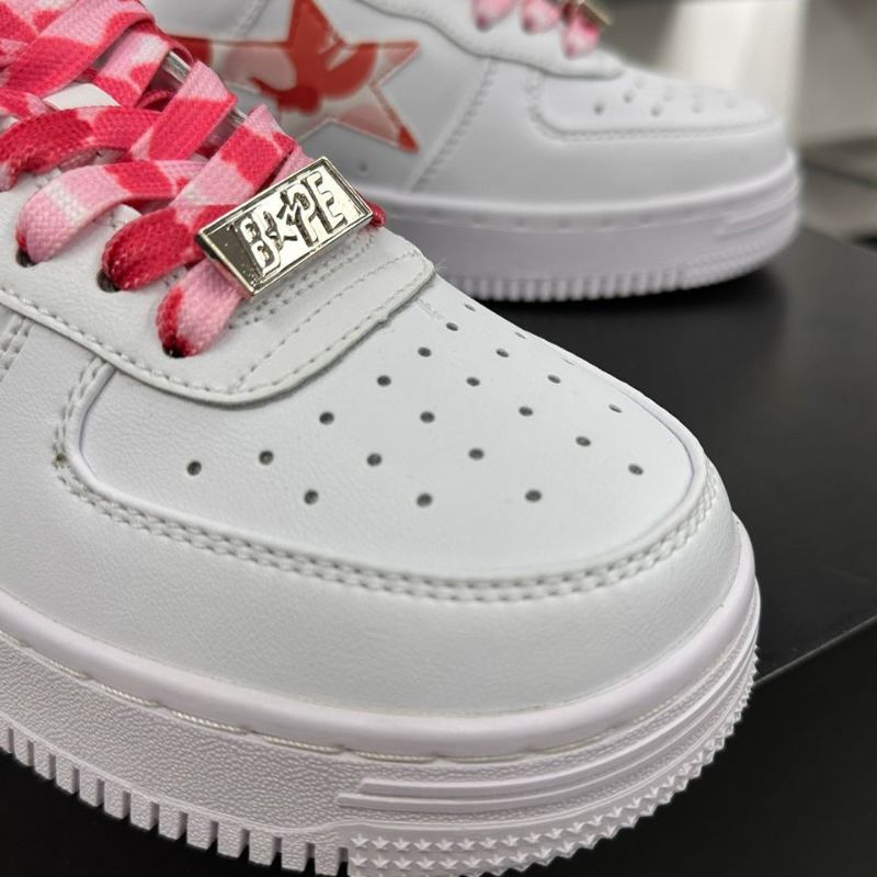 A Bathing Ape Bape Sta Low White ABC Camo Pink