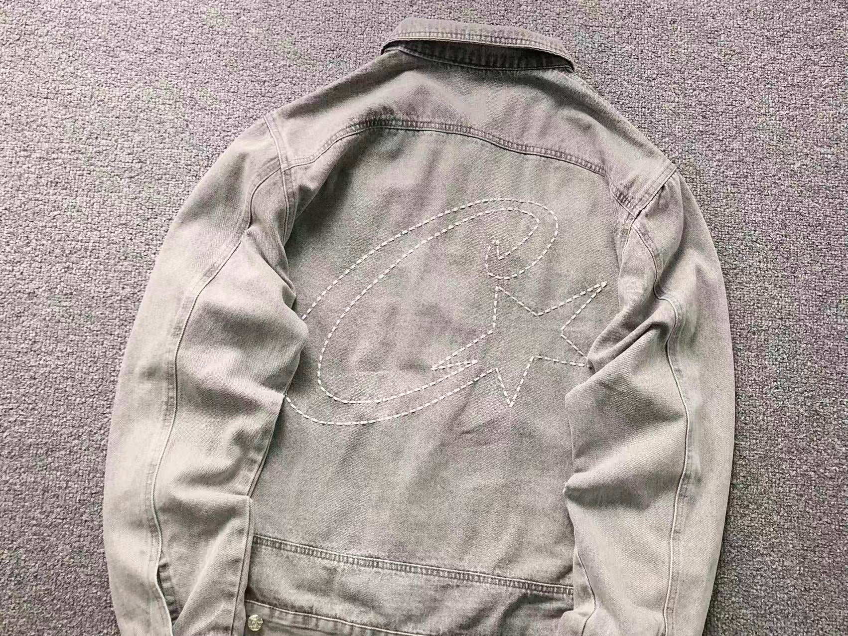 Jaqueta Jeans Corteiz C-Star Denim Jeans Grey
