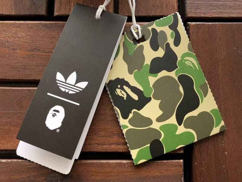 Camiseta BAPE x Adidas SSL Flame Japan Blue