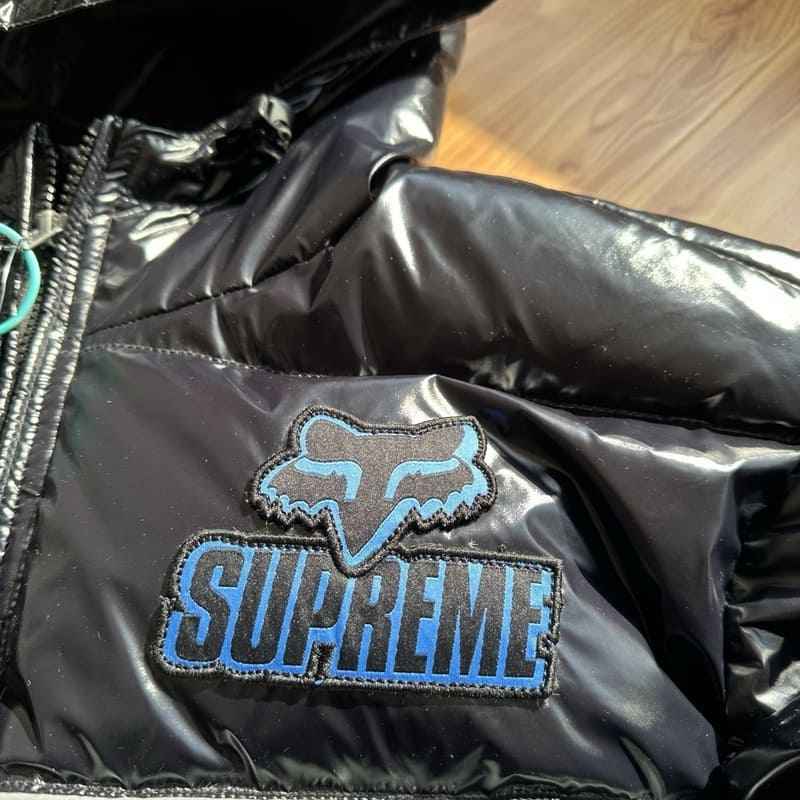 Jaqueta Supreme x Fox Racing Shiny Down Puffer Black