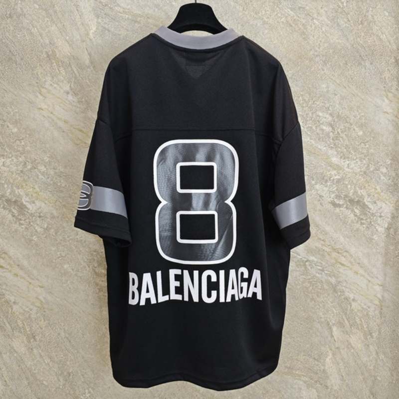 Camiseta Balenciaga American Football Logo print Black