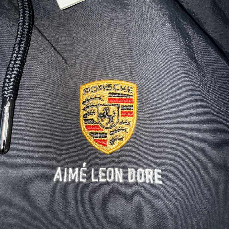 Jaqueta Aimé Leon Dore x Porsche Nylon Track Black