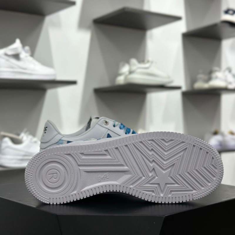 A Bathing Ape Bape Sta Low White ABC Camo Blue