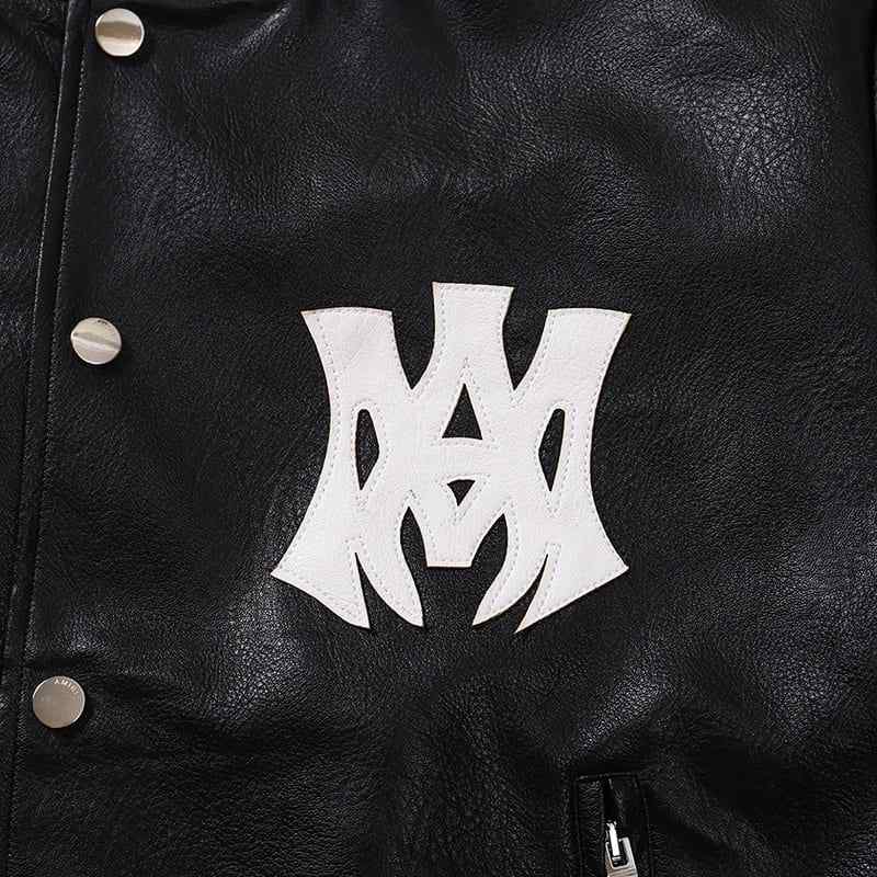 Jaqueta Amiri MA Hollywood BomberLeather Black