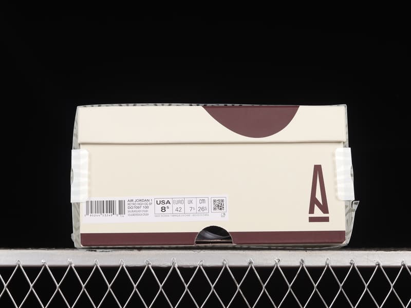 A Ma Maniere x Air Jordan 1 Sail and Burgundy