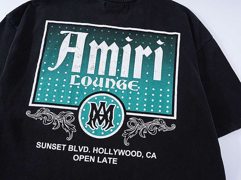 Camiseta Amiri Lounge Vintage Crystal
