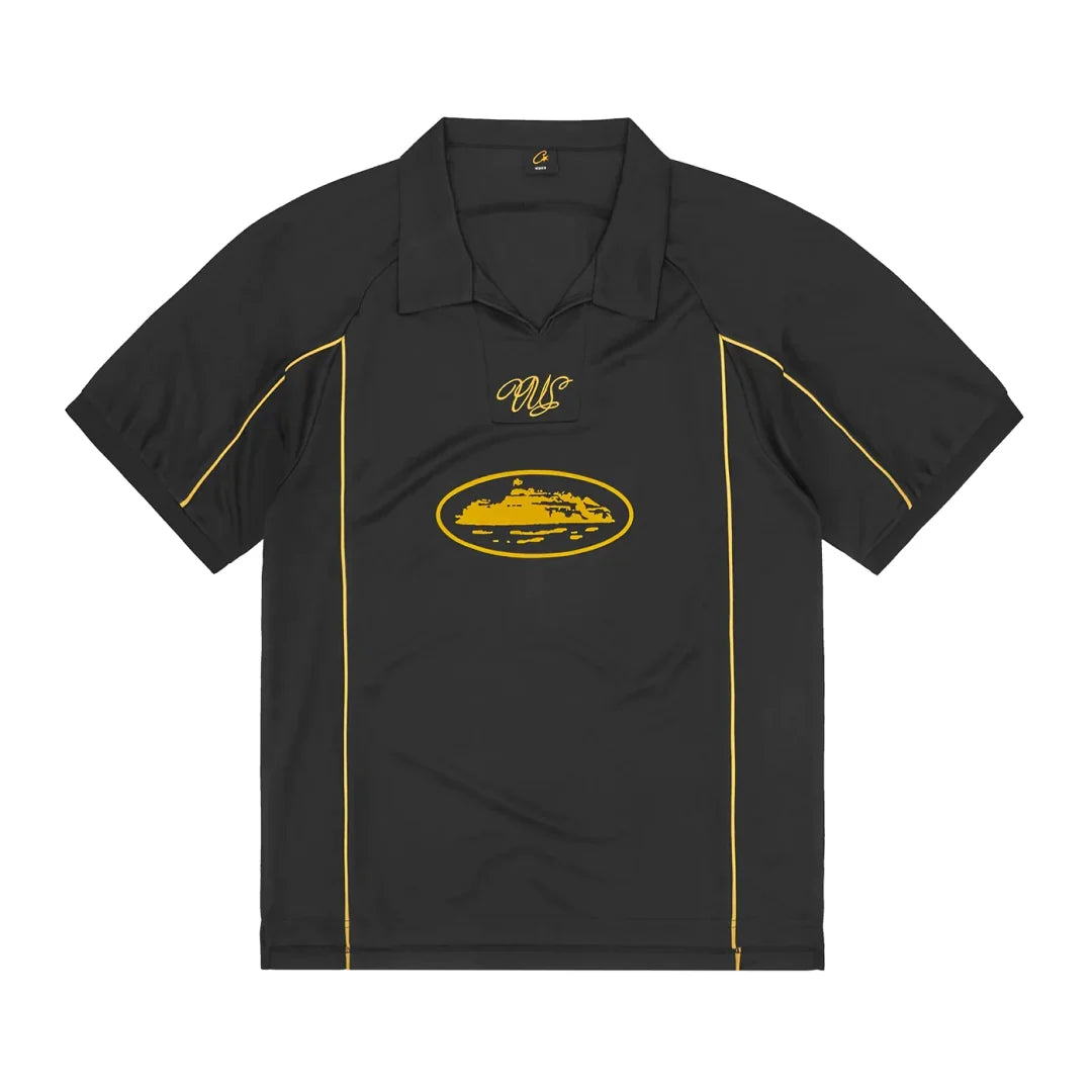 Camiseta Corteiz Talismo Preta e Amarelo