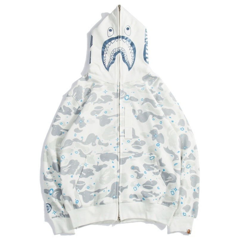 Moletom Bape Shark ABC White Blue Camo
