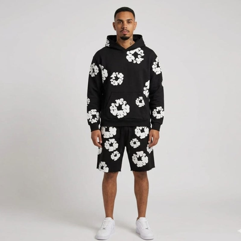 Shorts Denim Tears The Cotton Wreath Black