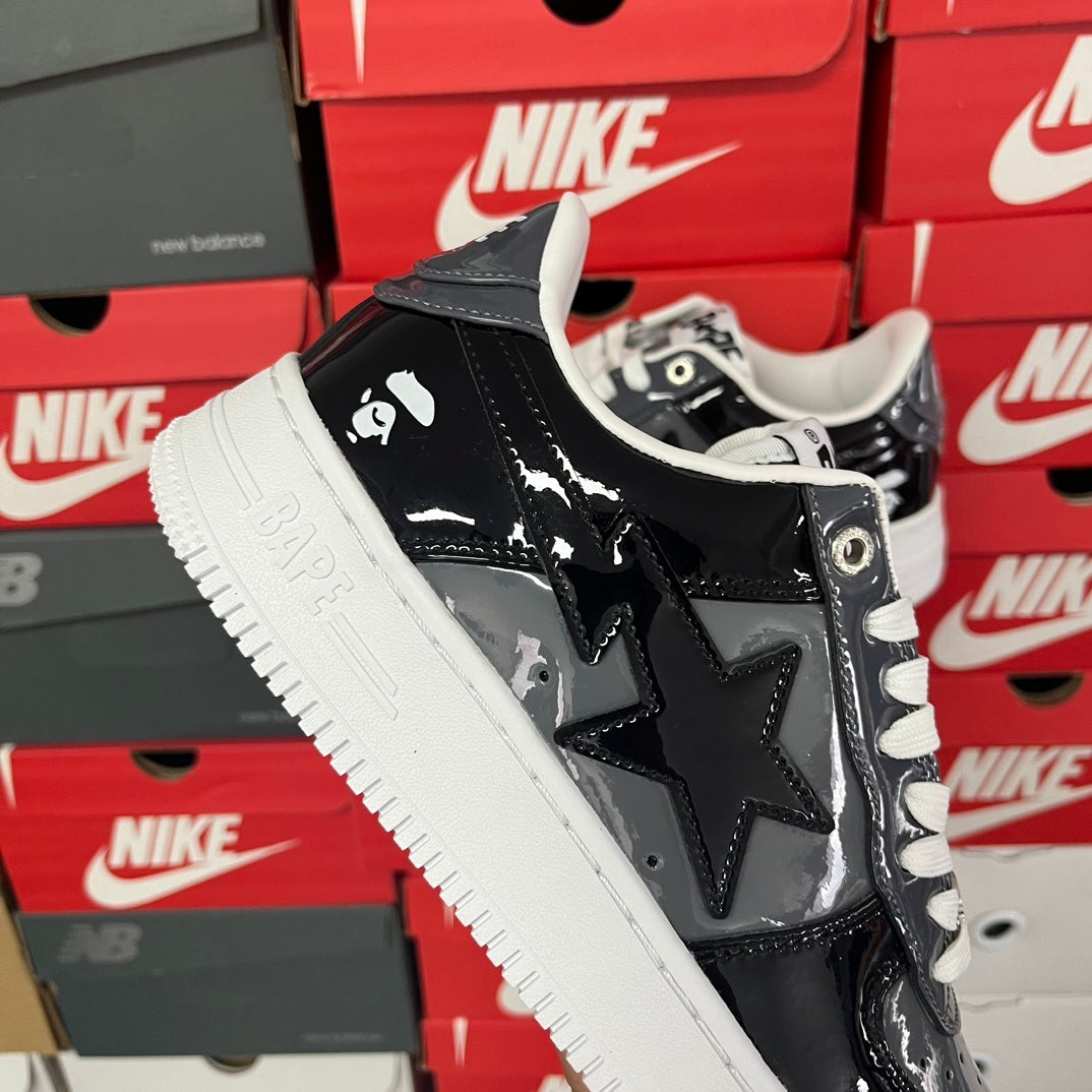A Bathing Ape Bape Sta Low Black Grey