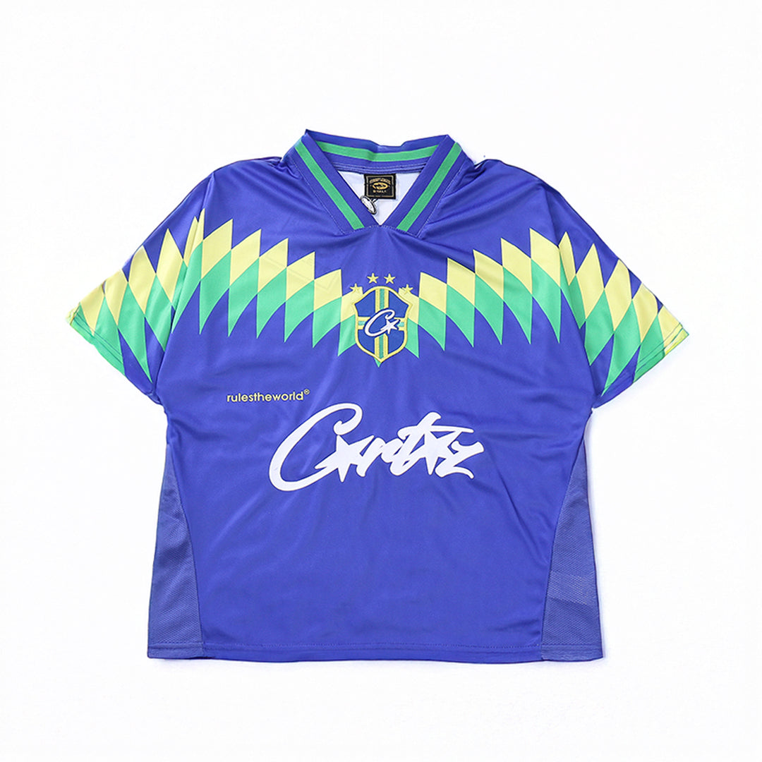 Camiseta Corteiz Club America Jersey Brasil Blue