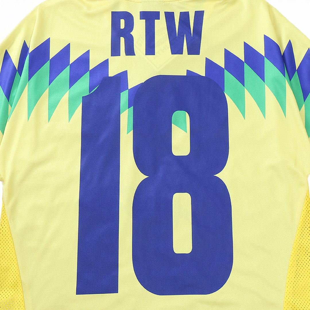 Camiseta Corteiz Jersey American Club Brazil Yellow