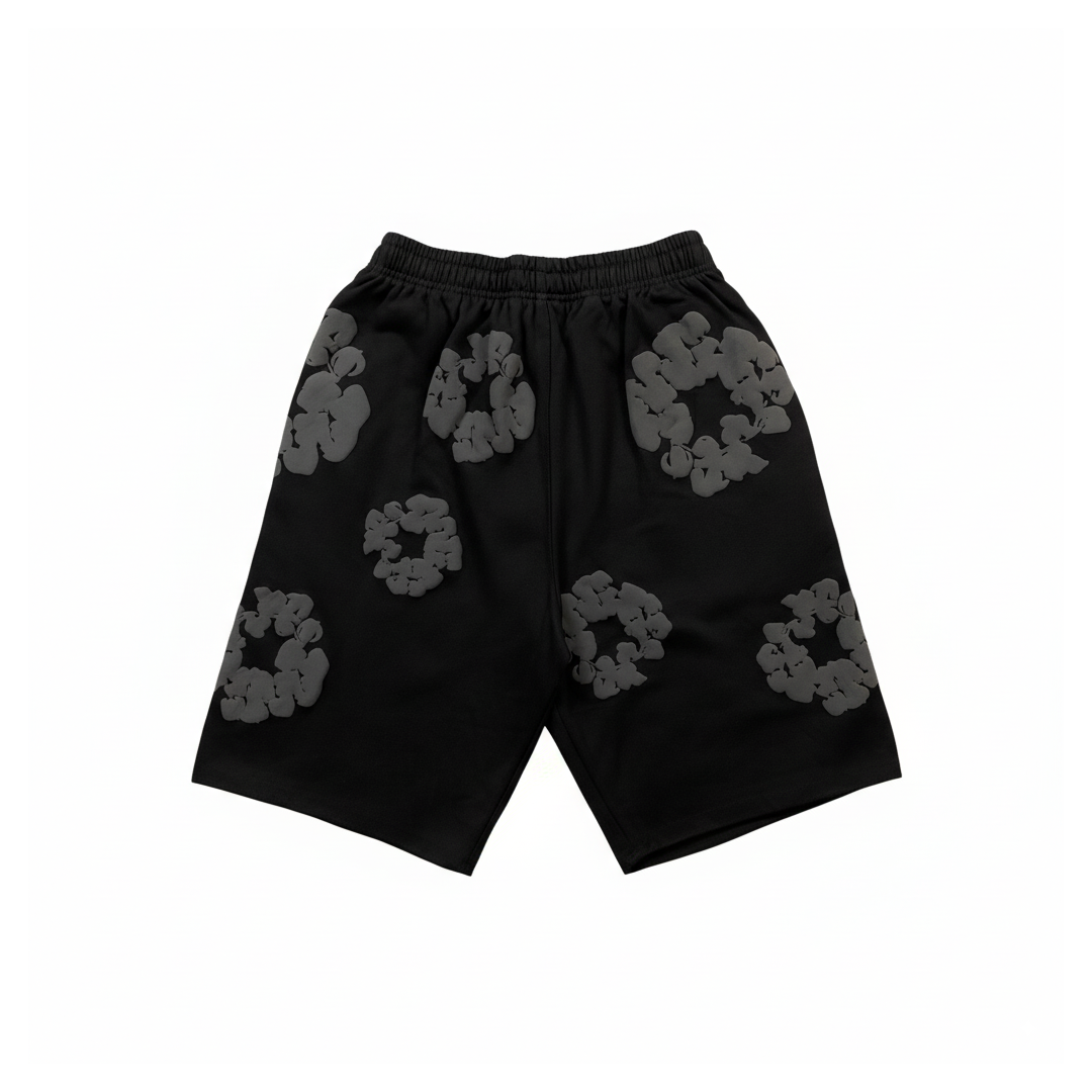 Shorts Moletom Denim Tears Black Gray