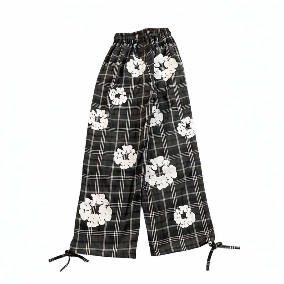 Calça Denim Tears Xadrez Kapok