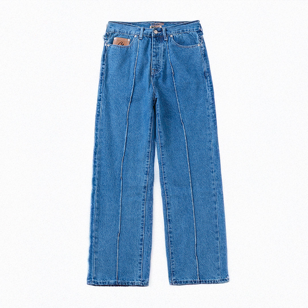 Calça Blue Jeans Corteiz Logo Tee