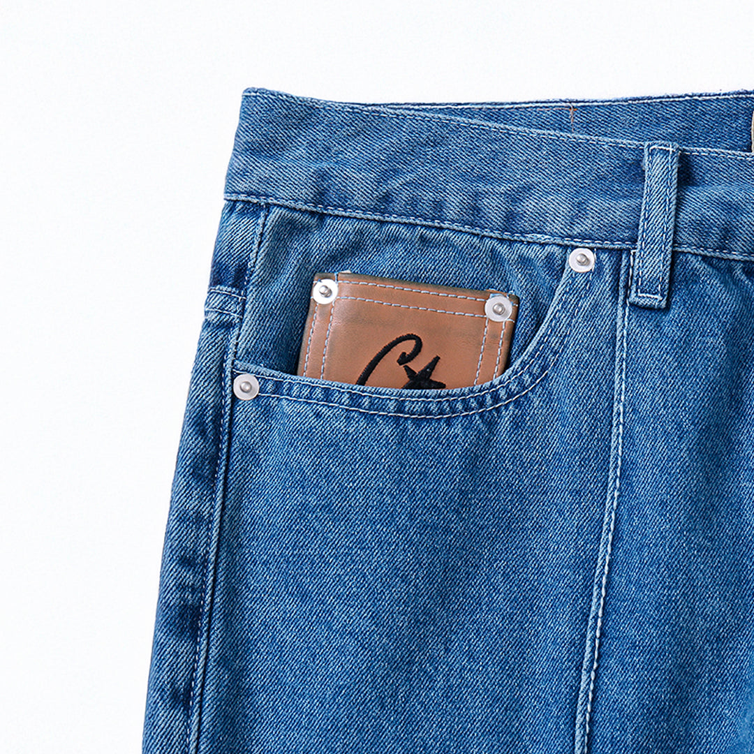 Calça Blue Jeans Corteiz Logo Tee