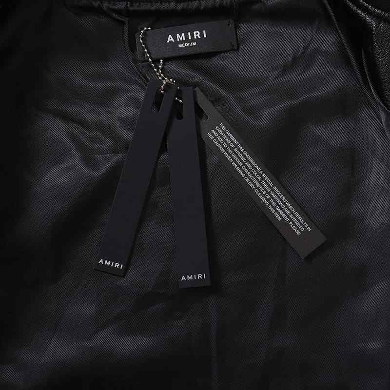 Jaqueta Amiri MA Hollywood BomberLeather Black