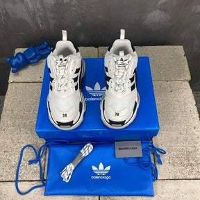 Adidas x Balenciaga Triple S White Black