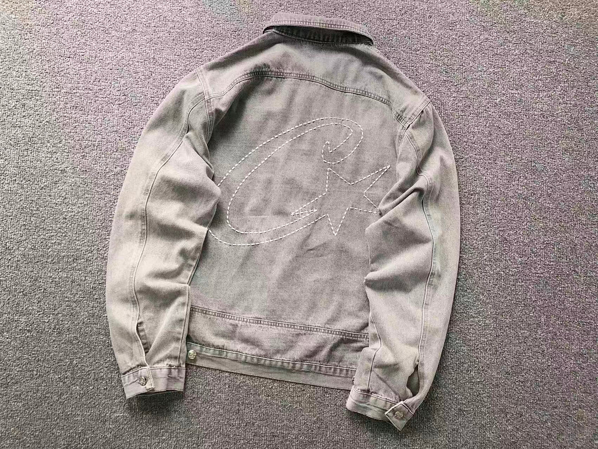 Jaqueta Jeans Corteiz C-Star Denim Jeans Grey