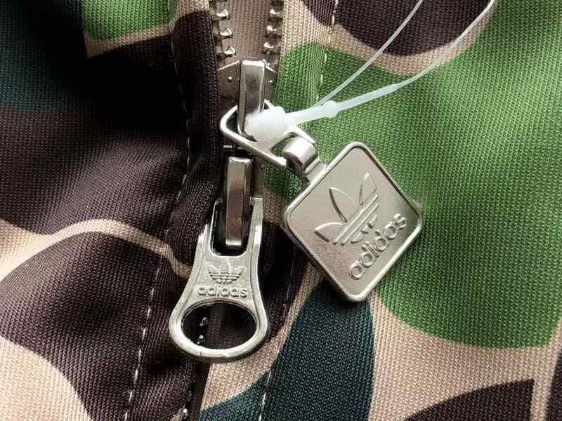 Jaqueta BAPE x Adidas Shark Track Hoodie Crew Green