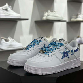 A Bathing Ape Bape Sta Low White ABC Camo Blue