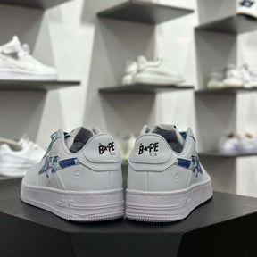 A Bathing Ape Bape Sta Low White ABC Camo Blue