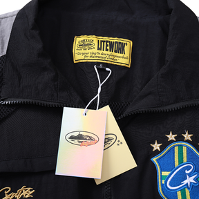 Jaqueta Corteiz Brasil Olympic Shuku (Black)