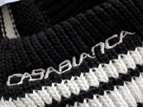 Conjunto Casablanca Crochê Preto e  Branco