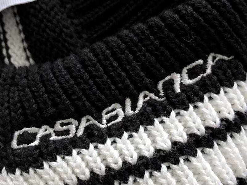 Conjunto Casablanca Crochê Preto e  Branco
