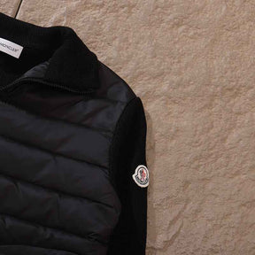 Jaqueta Moncler Matelassê knitting Preta