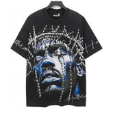 Camiseta Hellstar Cross Angel Preta