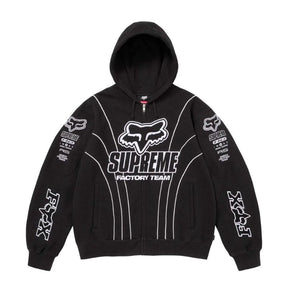 Jaqueta Supreme x Fox Racing Zip Up Hooded Black