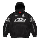 Moletom Supreme Football Zip Up Hooded Black