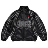 Jaqueta Supreme Satin Piping Pullover Black