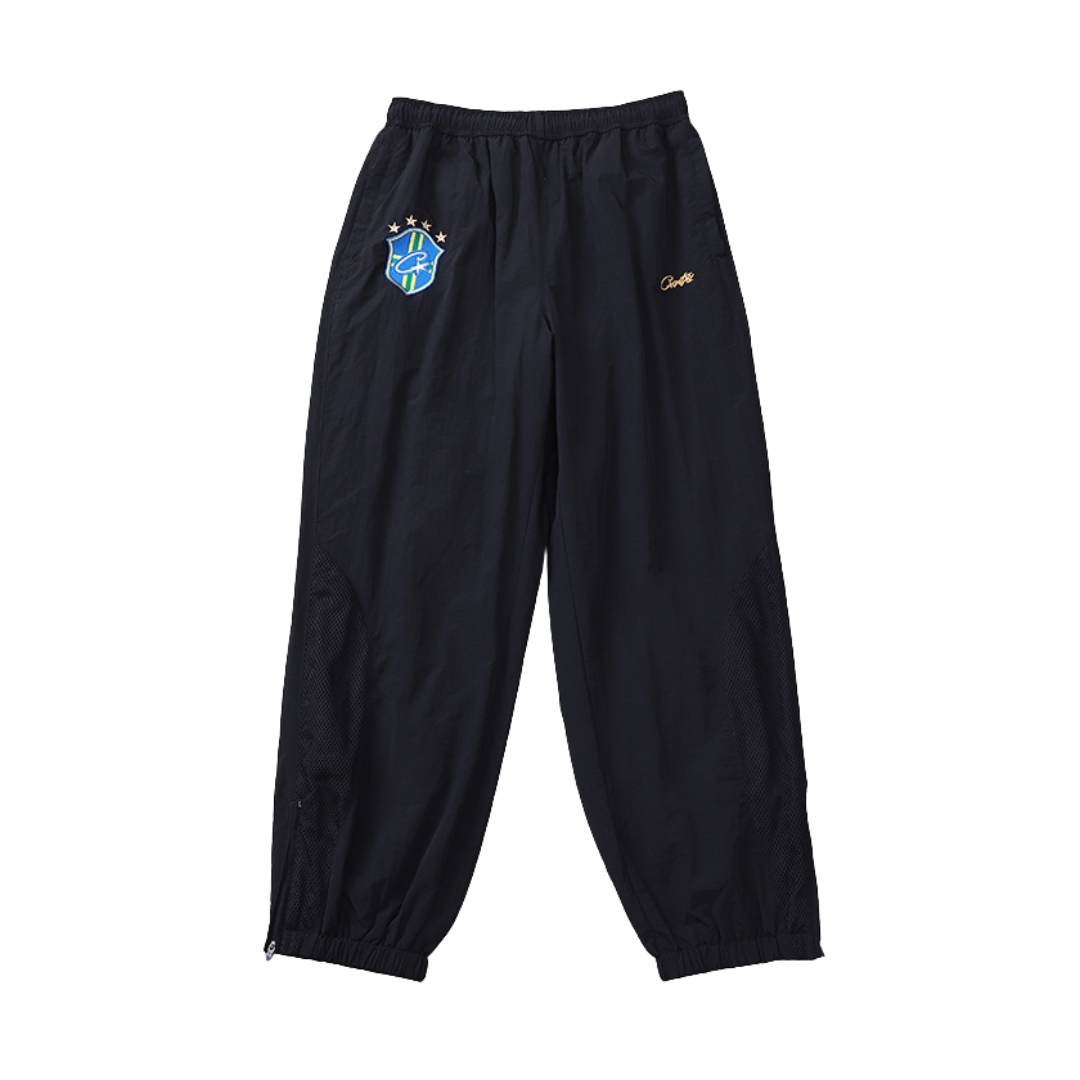 Calça Corteiz Brasil Olympic Shuku (Black)