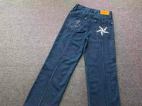 Conjunto Jeans Corteiz C-Star Denim Jeans Blue