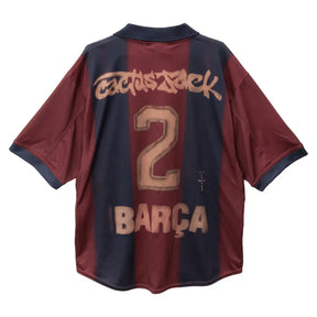 Camiseta FC Barcelona x Travis Scott Retro 2000/01 Home Skeleton