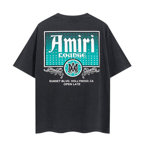 Camiseta Amiri Lounge Vintage Crystal